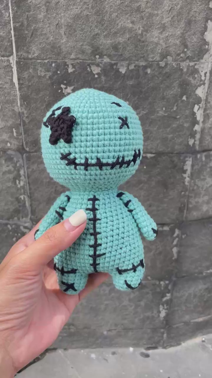 Handmade Crochet Spooky Halloween Voodoo Doll