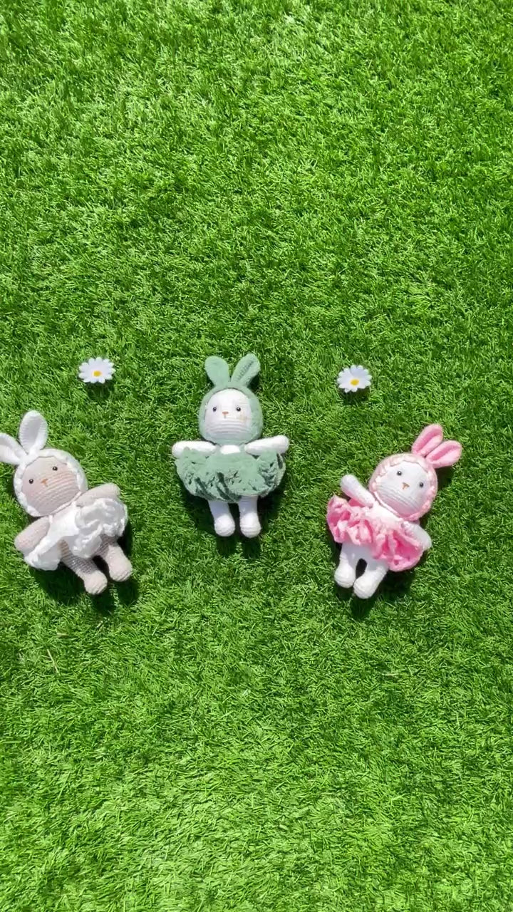 Handmade Crochet Bunny Rabbit Plush