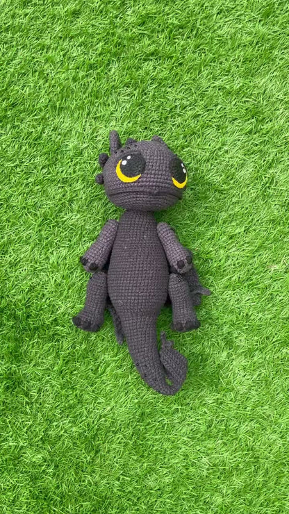 Handmade Crochet Toothless Night Fury Dragon Plush