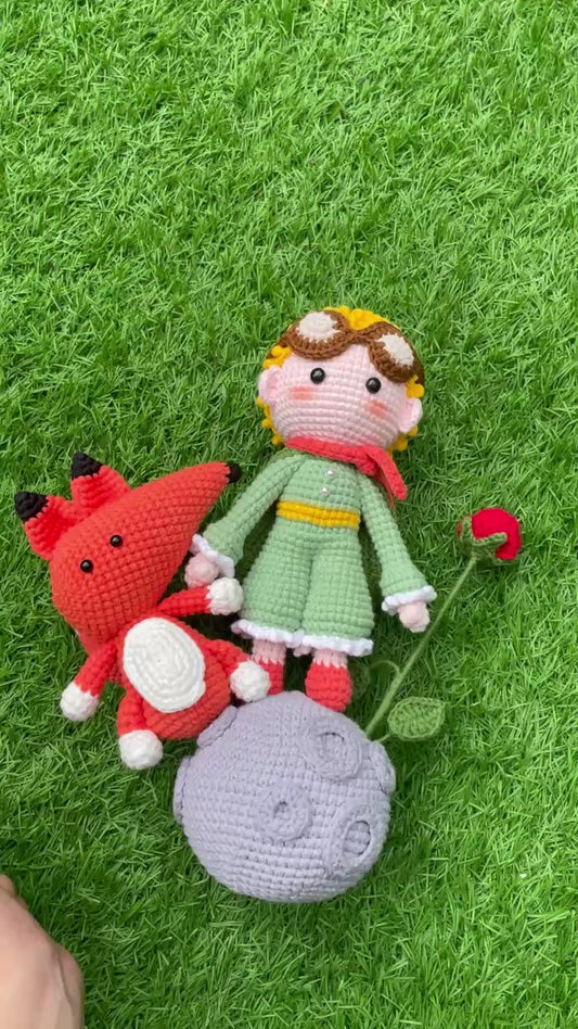 Handmade Crochet Little Prince Doll