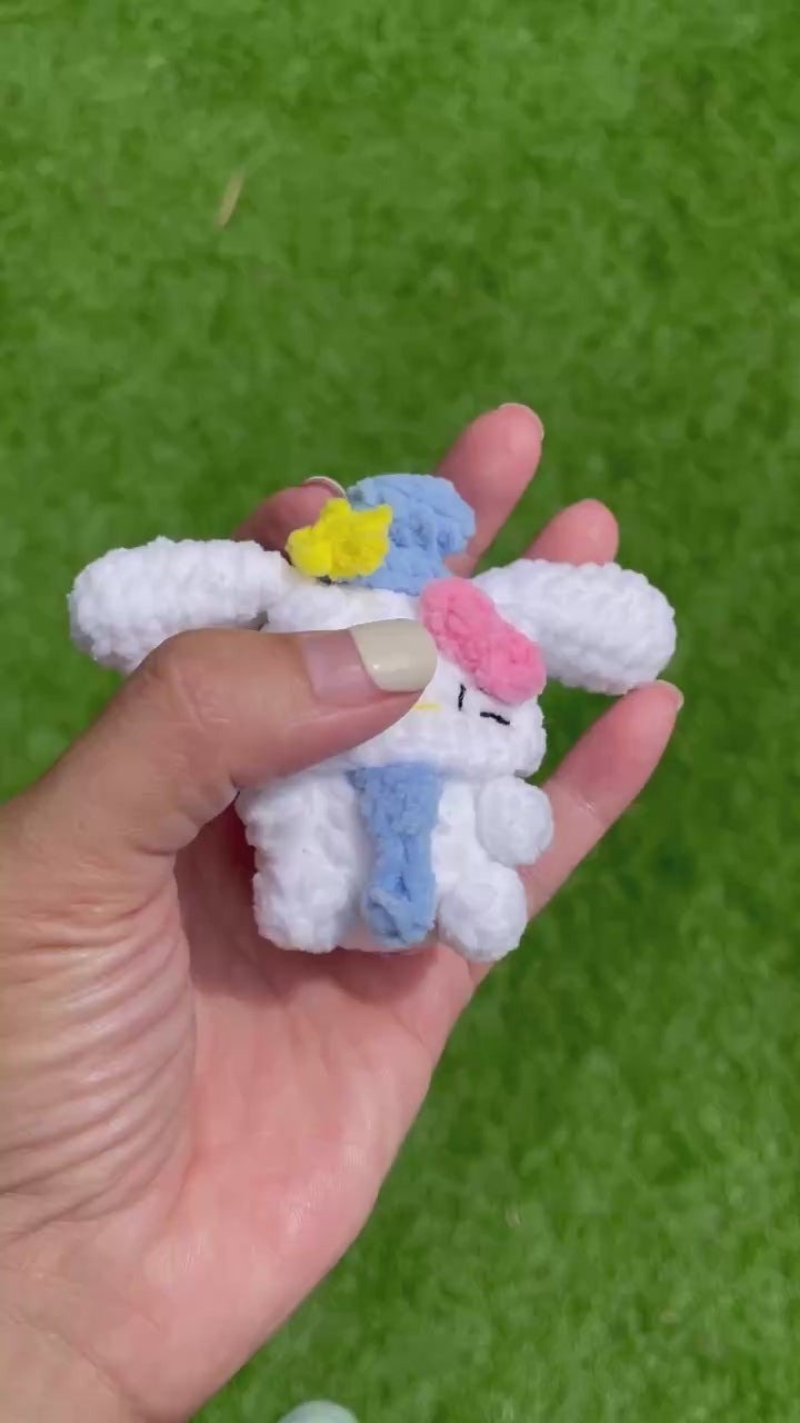 Handmade Crochet Hello Kitty Keychain