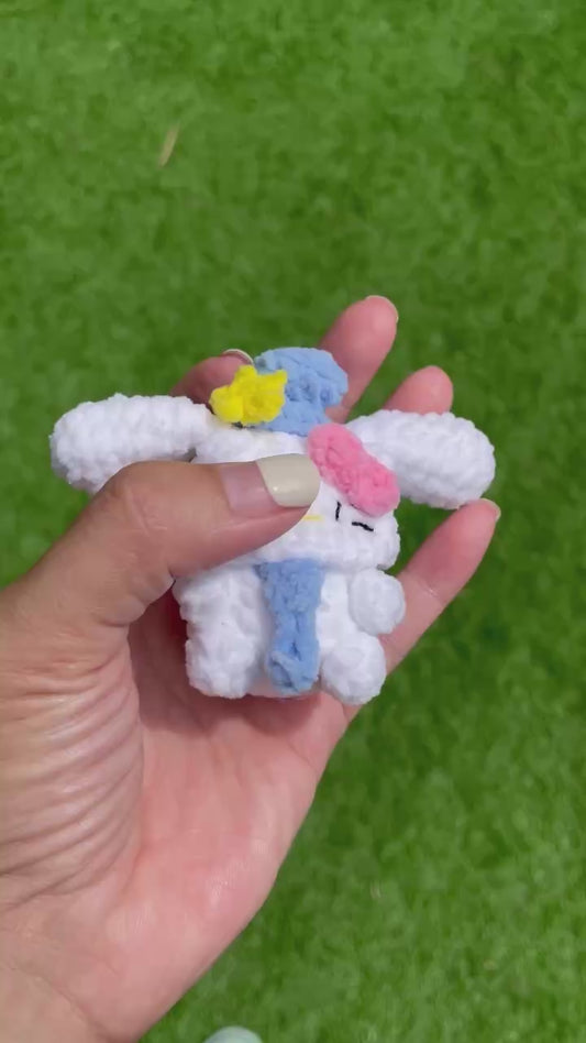 Handmade Crochet Hello Kitty Keychain