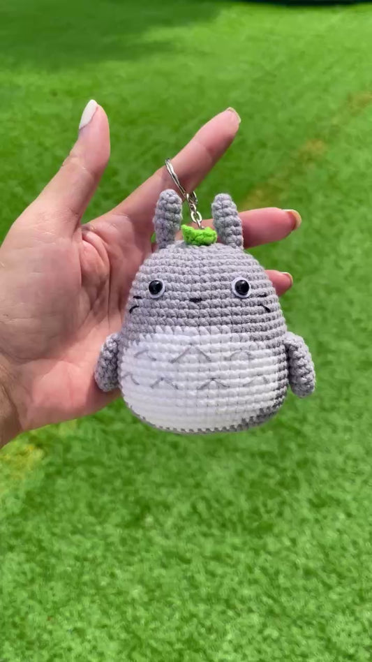 Handmade Crochet Ghibli Totoro Keychain