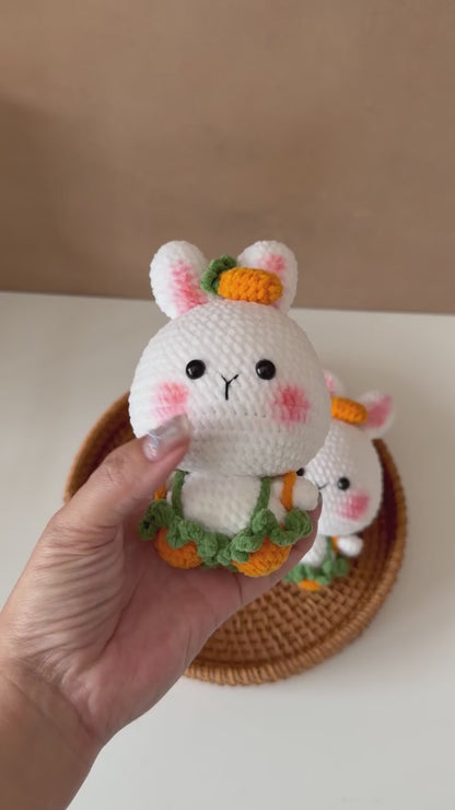 Handmade Crochet Bunny Keychain
