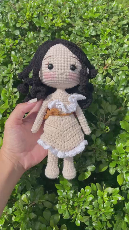 Handmade Crochet Pocahontas Princess Doll