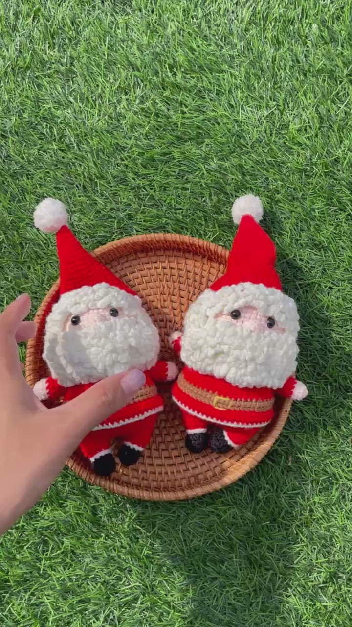 Handmade Crochet Christmas Santa Plush