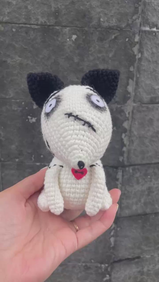 Handmade Crochet Sparky Dog Plush
