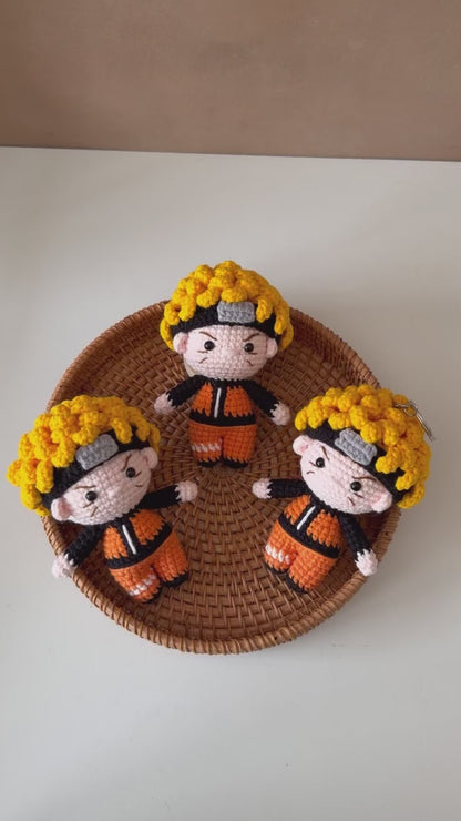 Handmade Crochet Naruto Keychain