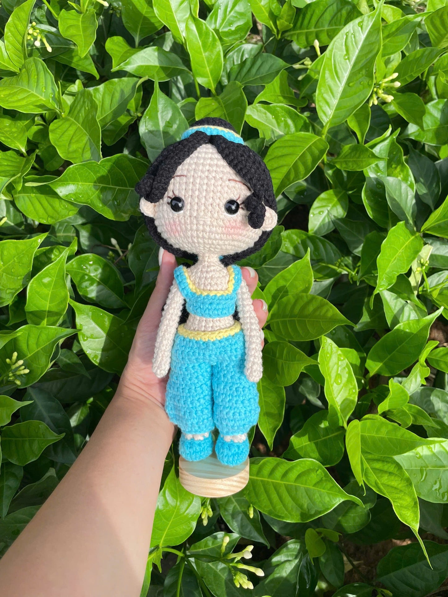 Handmade Crochet Jasmine Princess Aladdin Doll