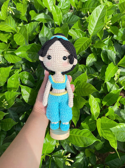 Handmade Crochet Jasmine Princess Aladdin Doll
