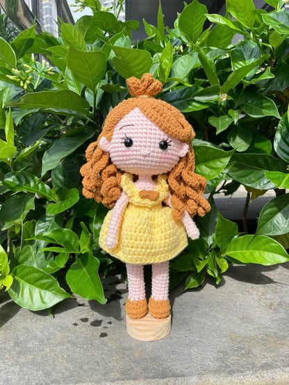 Handmade Crochet Belle Princess Beauty and the Beast Doll