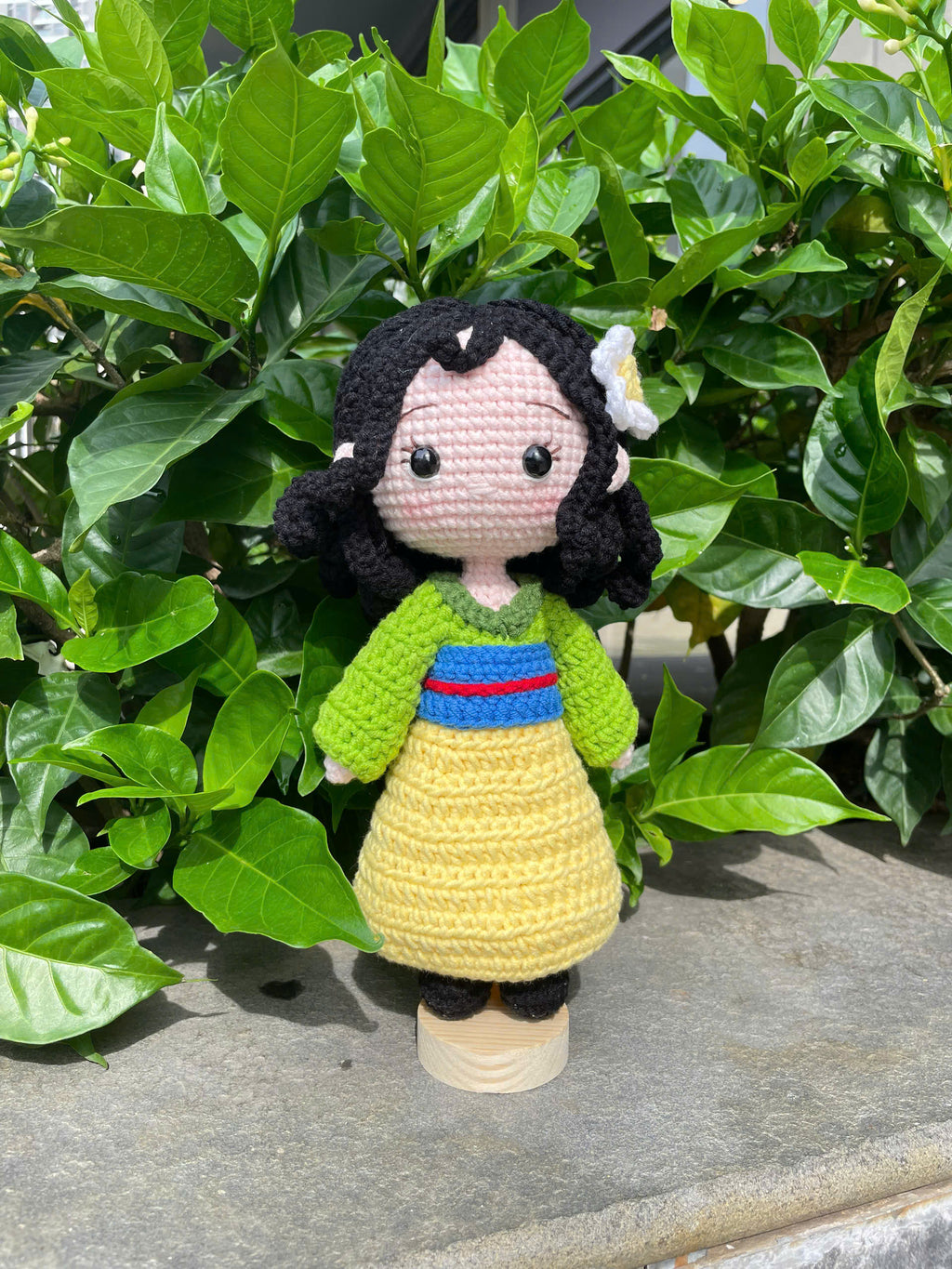 Handmade Crochet Mulan Princess Doll