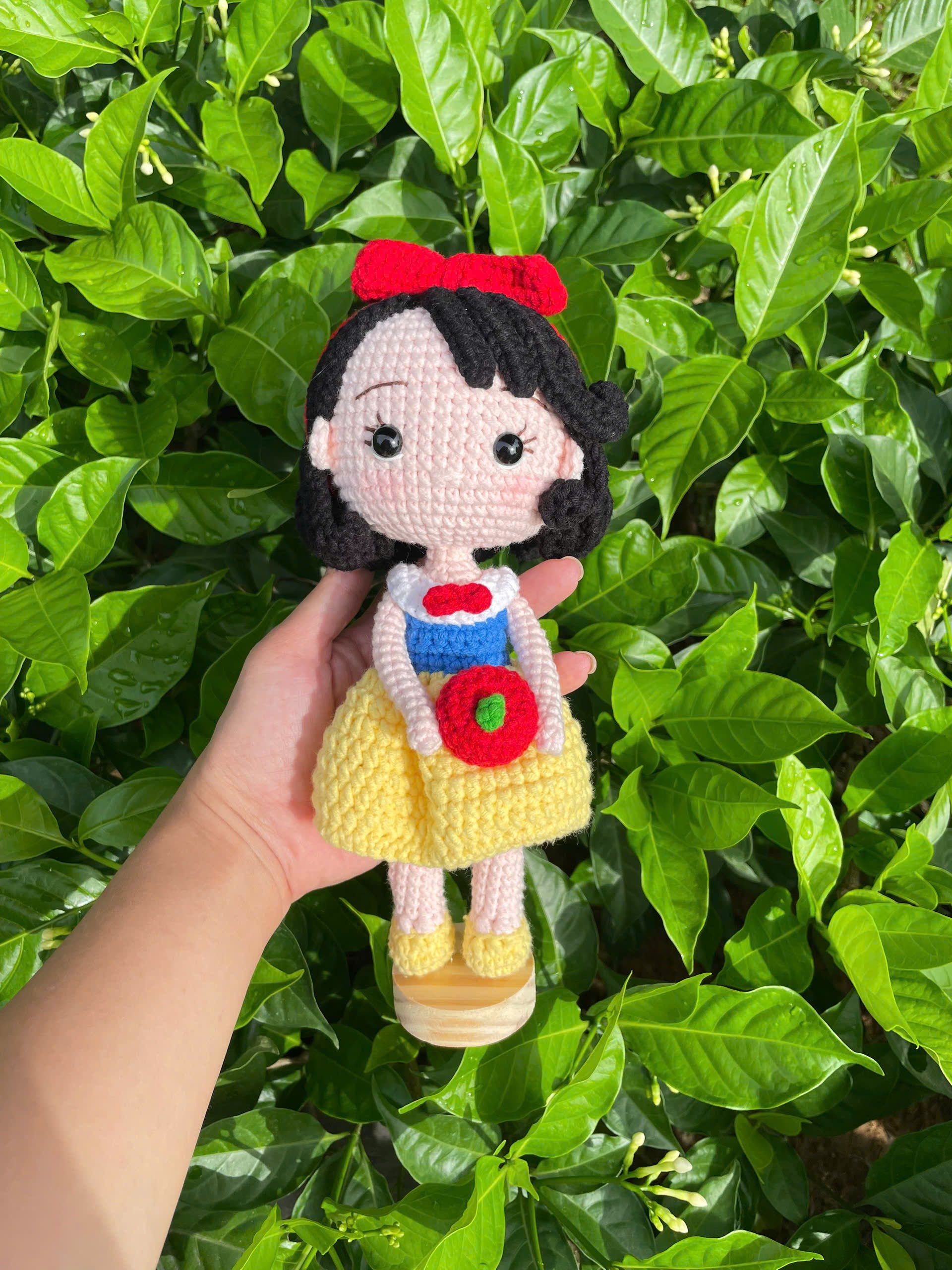 Handmade Crochet Snow White Princess Doll