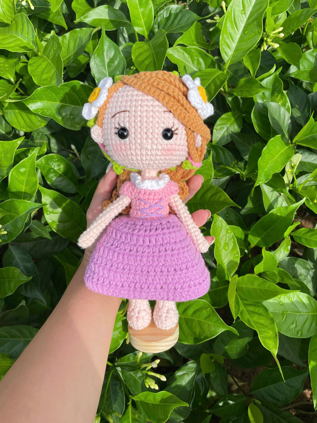 Handmade Crochet Rapunzel Princess Doll