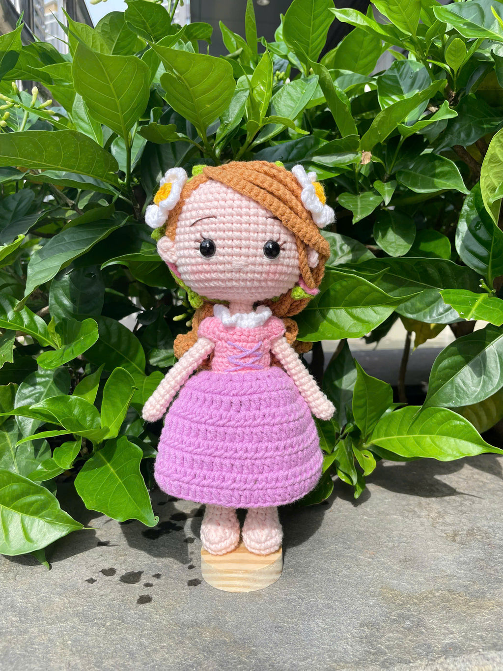 Handmade Crochet Rapunzel Princess Doll
