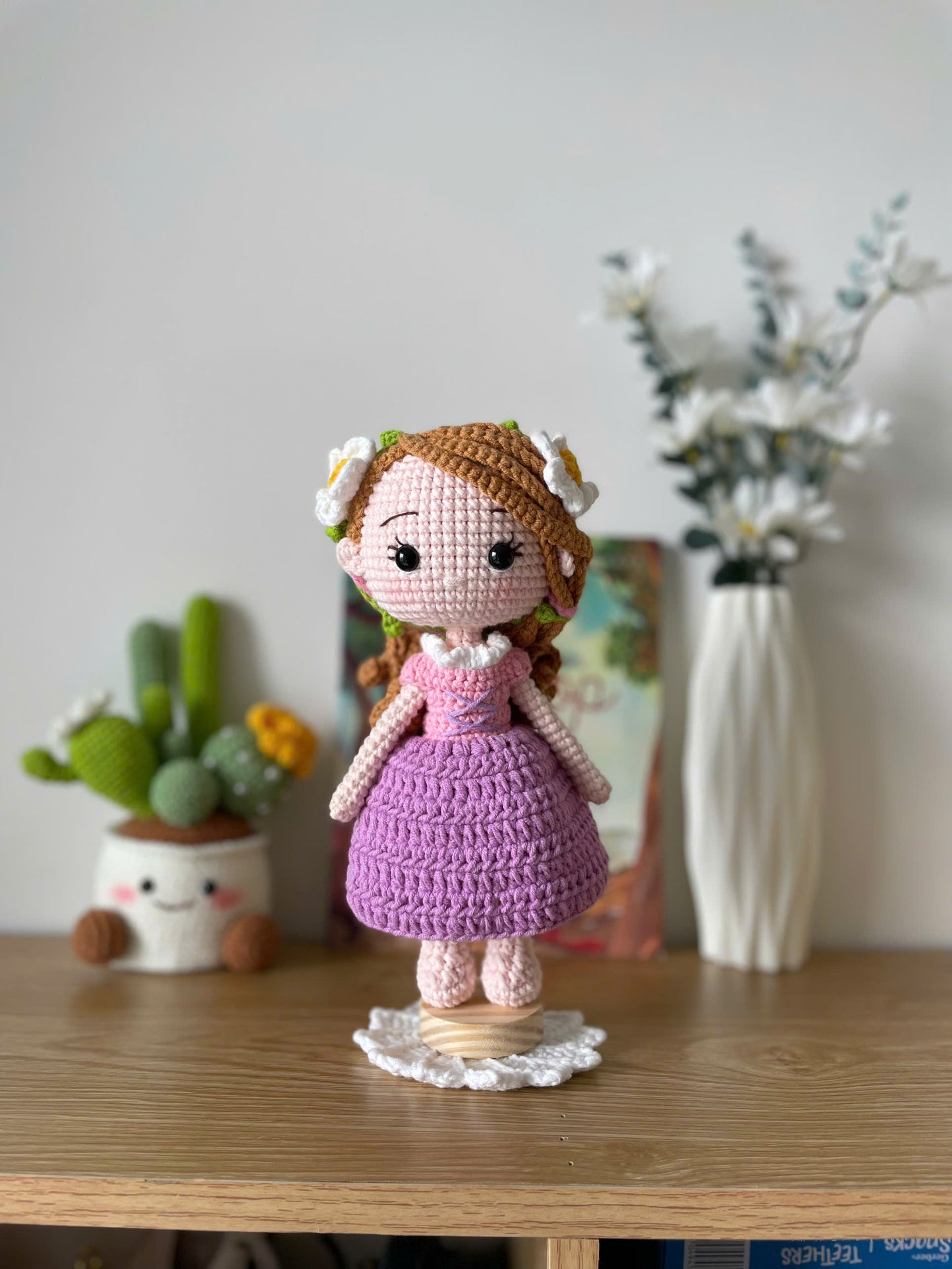 Handmade Crochet Rapunzel Princess Doll