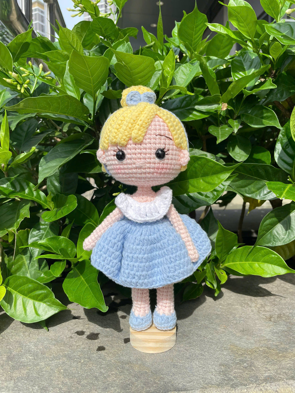 Handmade Crochet Cinderella Princess Doll