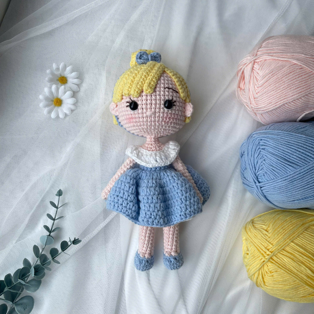 Handmade Crochet Cinderella Princess Doll