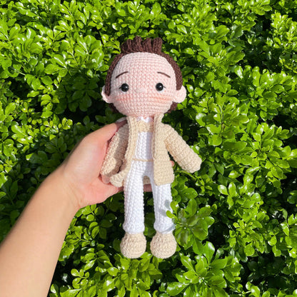 Handmade Crochet Wedding Couple - Bride and Groom Dolls