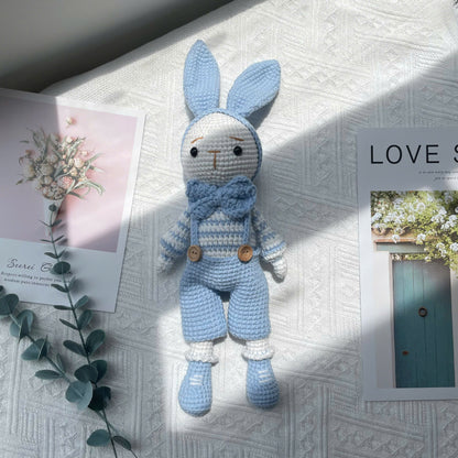 Handmade Crochet Bunny Couple Plushies