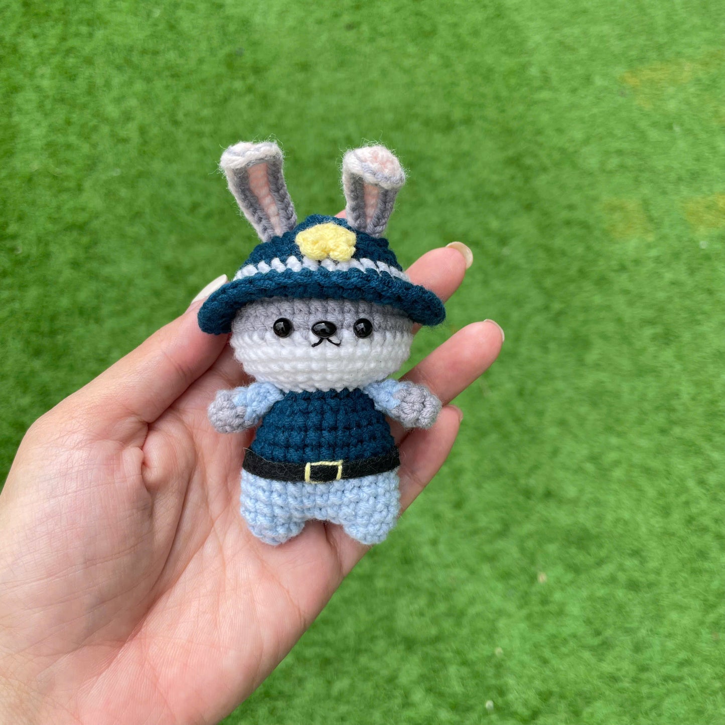 Handmade Crochet Zootopia Nick & Judy Keychain