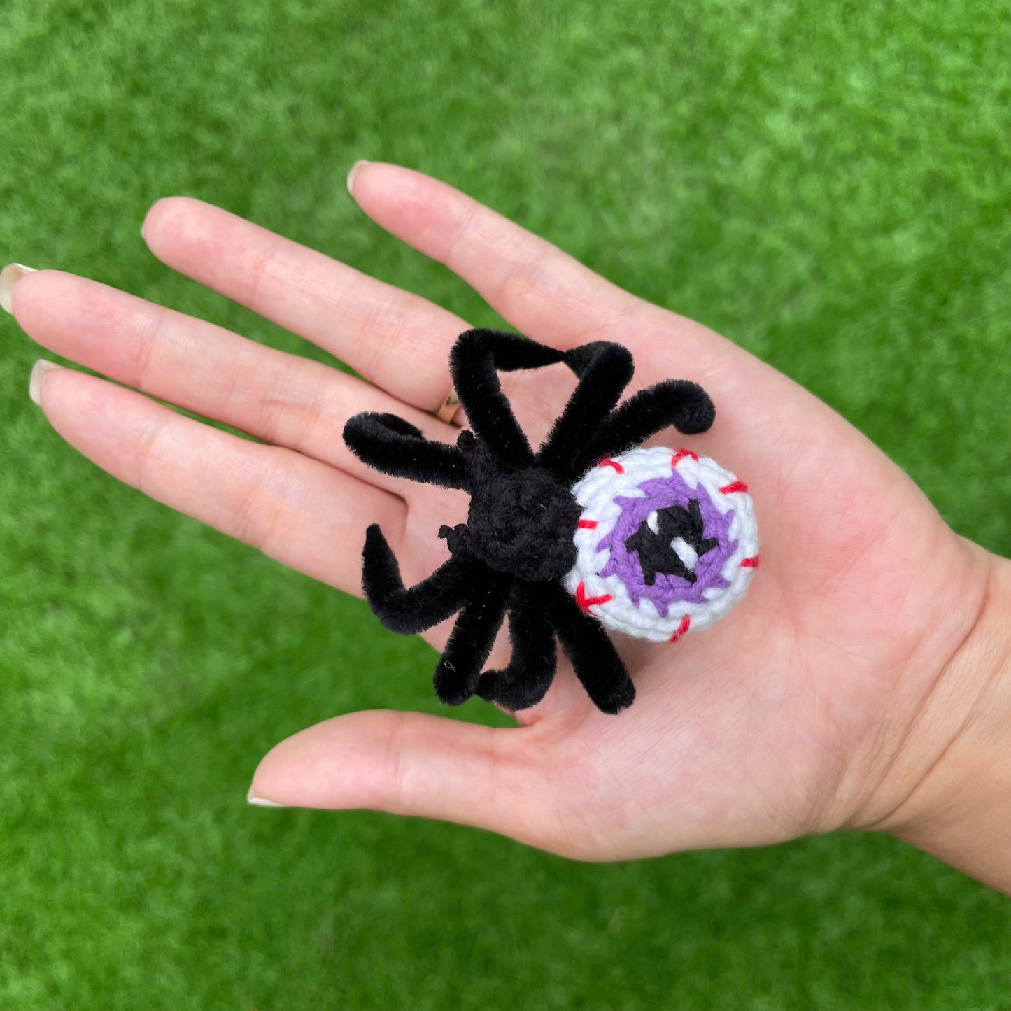 Handmade Crochet Spooky Halloween Mummy Doll Keychain