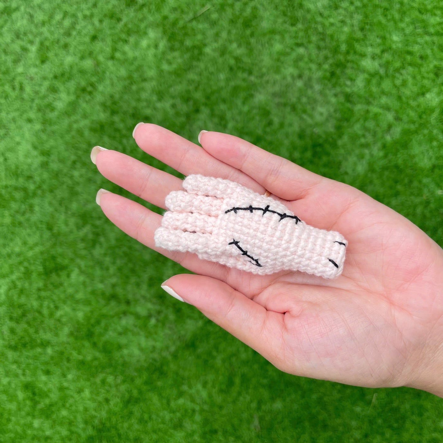 Handmade Crochet Spooky Halloween Mummy Doll Keychain