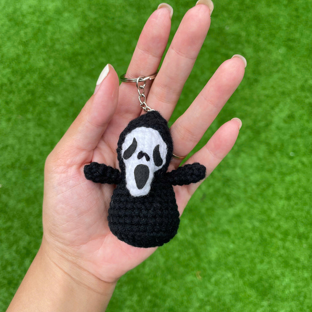 Handmade Crochet Dracula Vampire Keychain