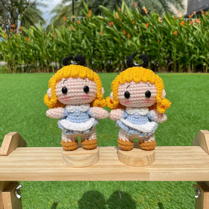 Handmade Crochet Elsa Frozen Queen Keychain