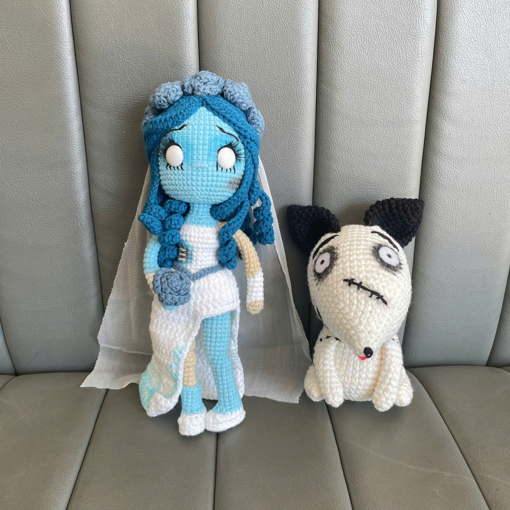 Handmade Crochet Corpse Bride Doll