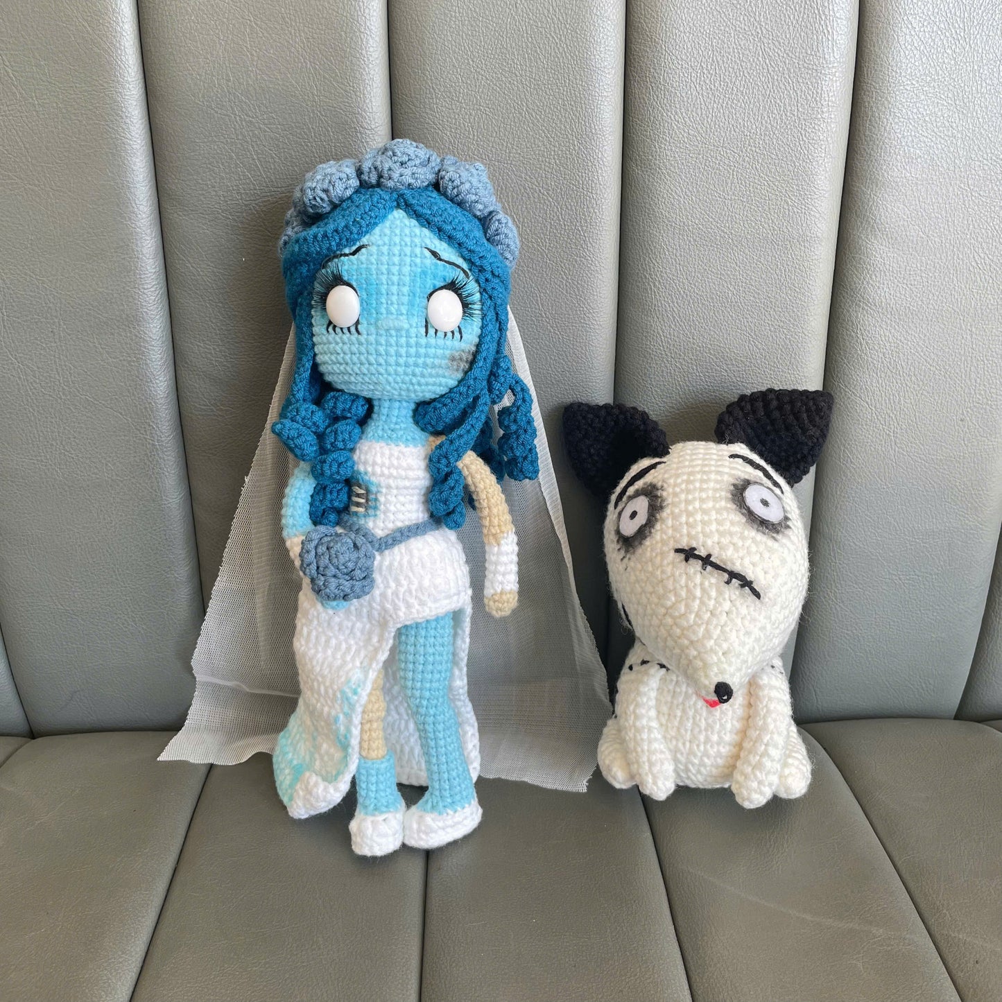 Handmade Crochet Corpse Bride Doll