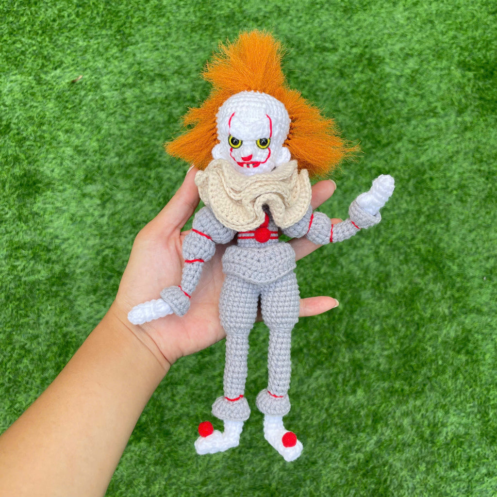 Handmade Crochet Pennywise IT Doll