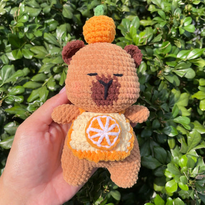 Handmade Crochet Capybara Plush Keychain