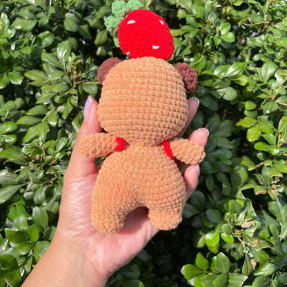 Handmade Crochet Capybara Plush Keychain