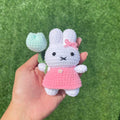 Handmade Crochet Miffy Bunny Keychain