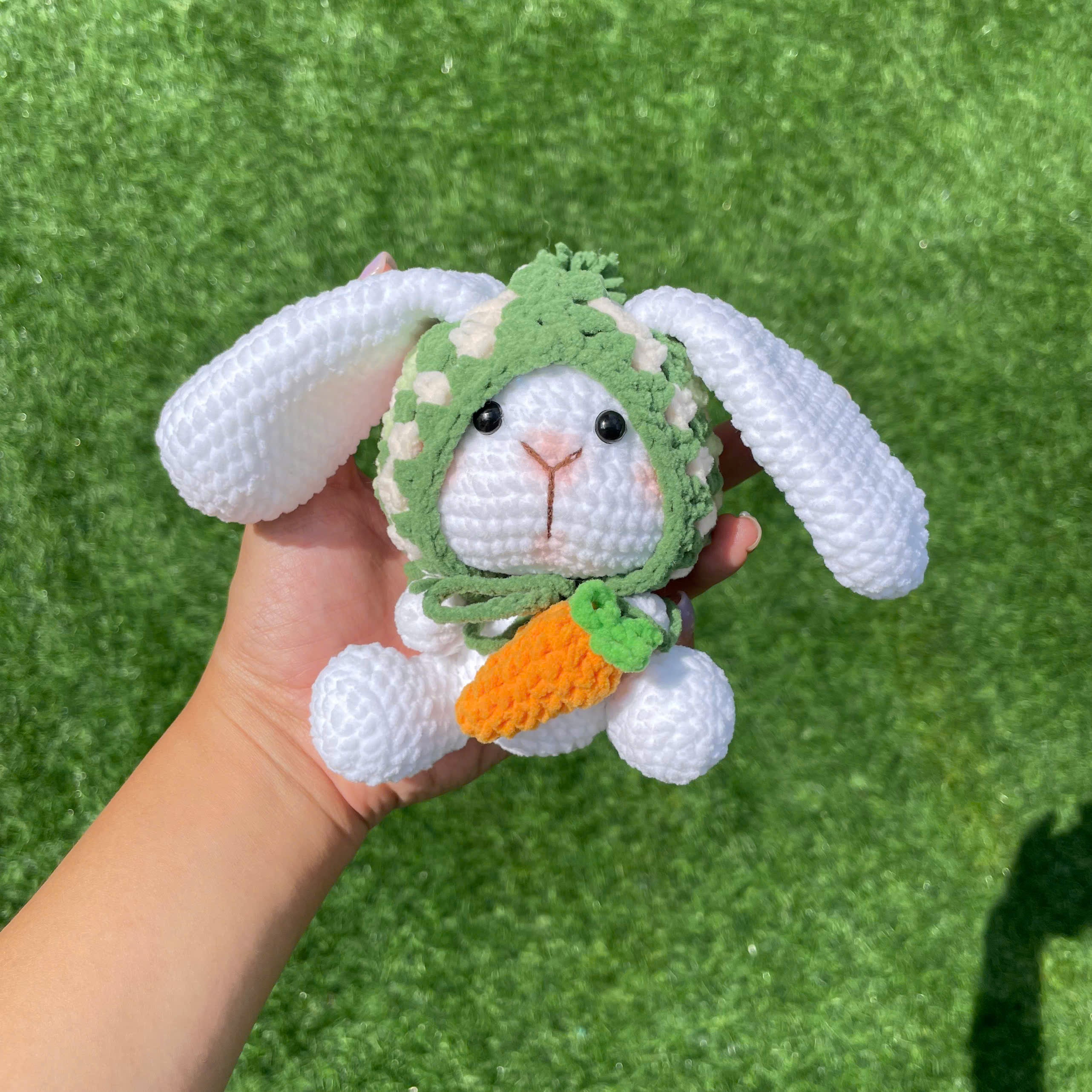 Handmade Crochet Bunny Keychain