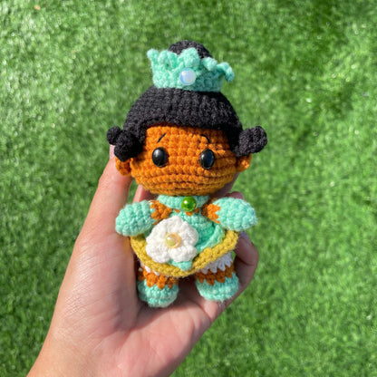 Handmade Crochet Elsa Frozen Queen Keychain