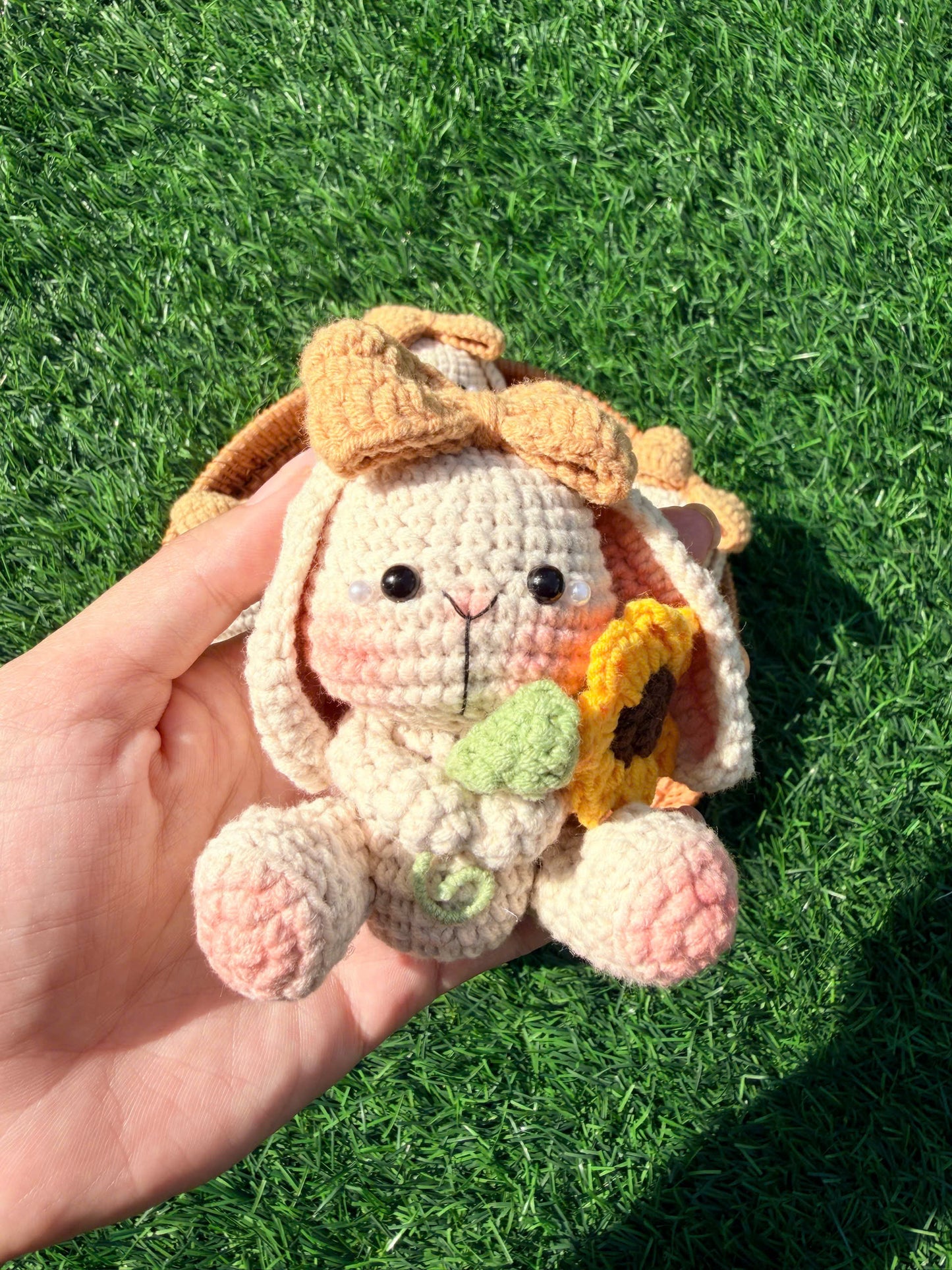 Handmade Crochet Bunny Rabbit Keychain