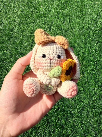 Handmade Crochet Bunny Rabbit Keychain
