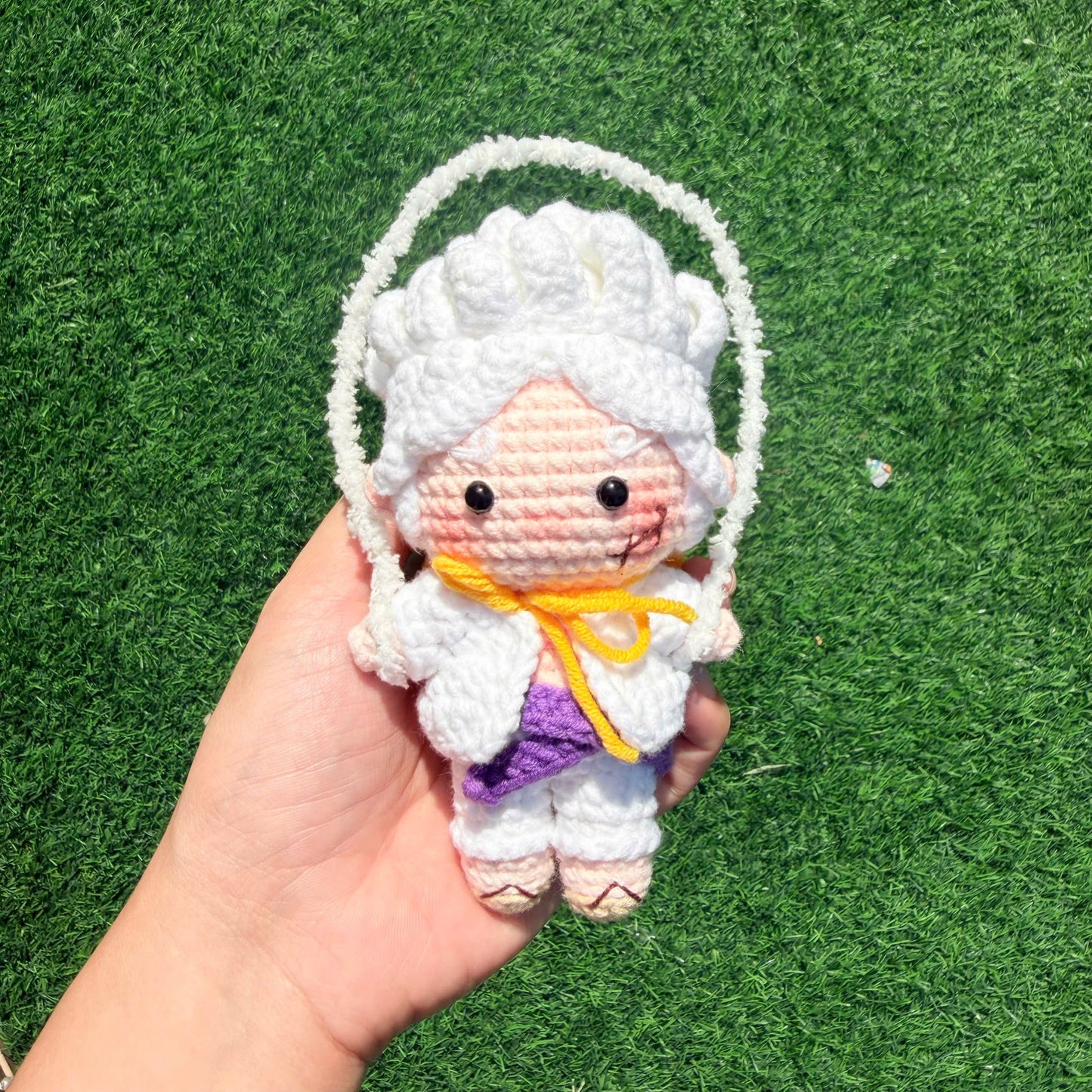 Handmade Crochet One Piece Keychain - Luffy, Naomi, Zoro, Sanji, Boa, Usopp, Chopper, Gear5