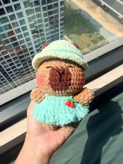 Handmade Crochet Capybara Plushie