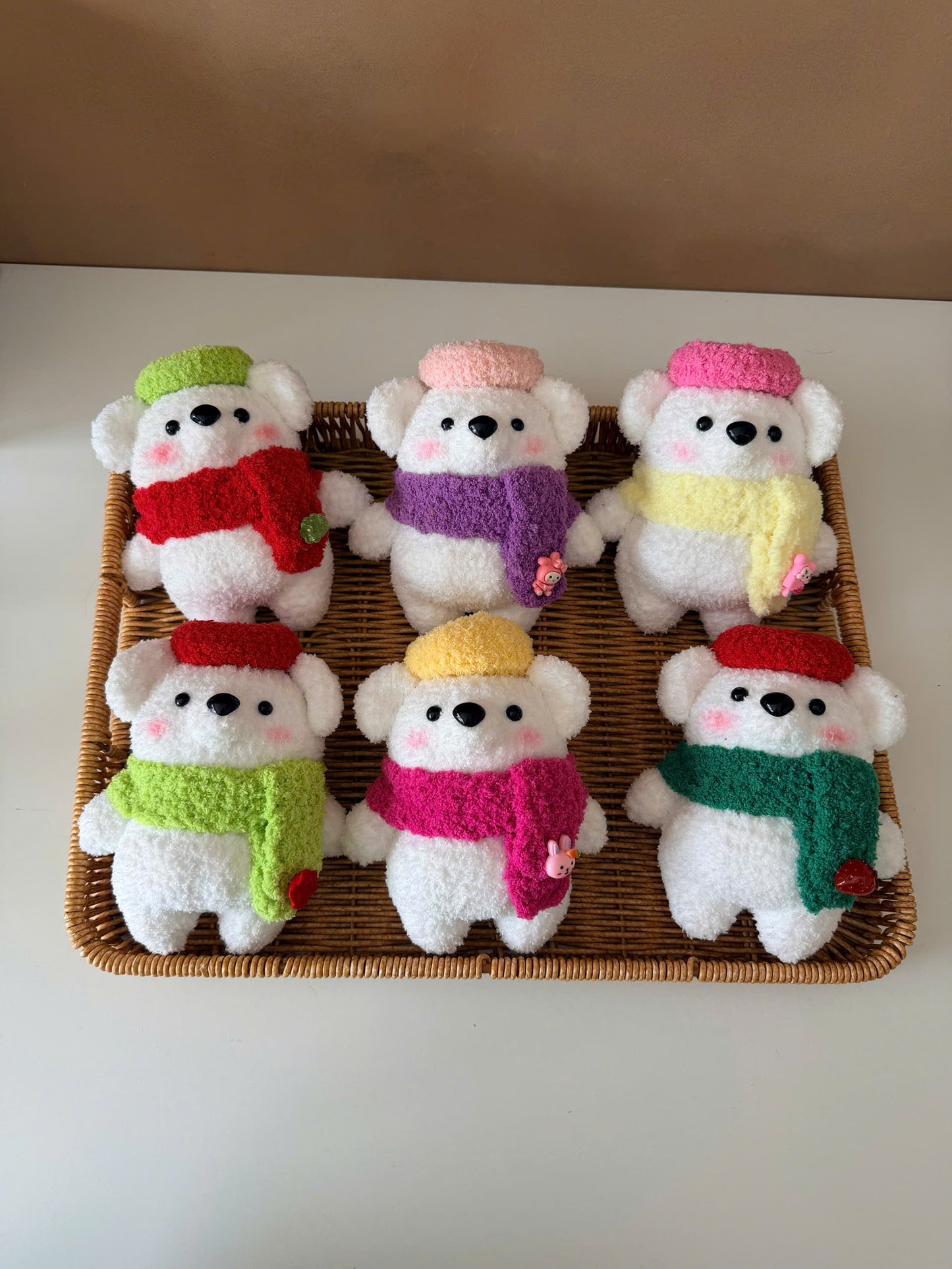 Handmade Crochet Pola Bear Plush