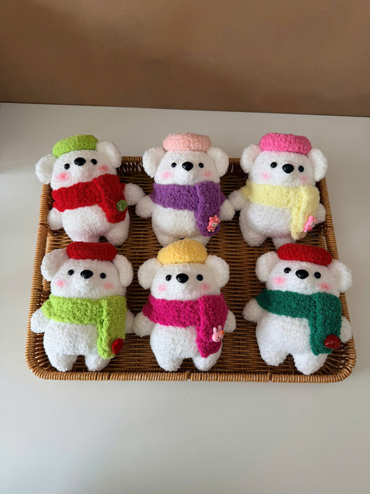 Handmade Crochet Pola Bear Plush