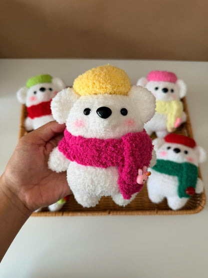Handmade Crochet Pola Bear Plush