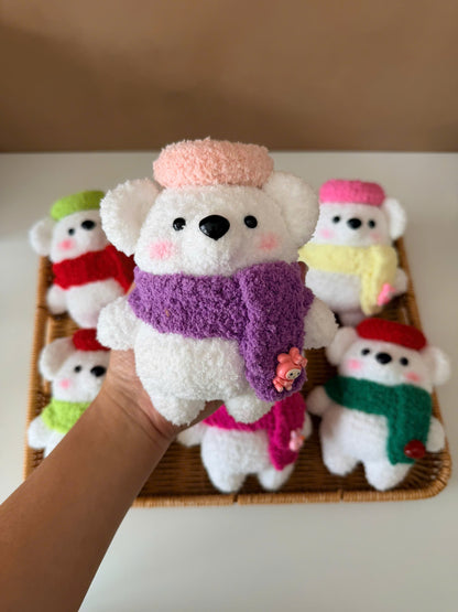 Handmade Crochet Pola Bear Plush