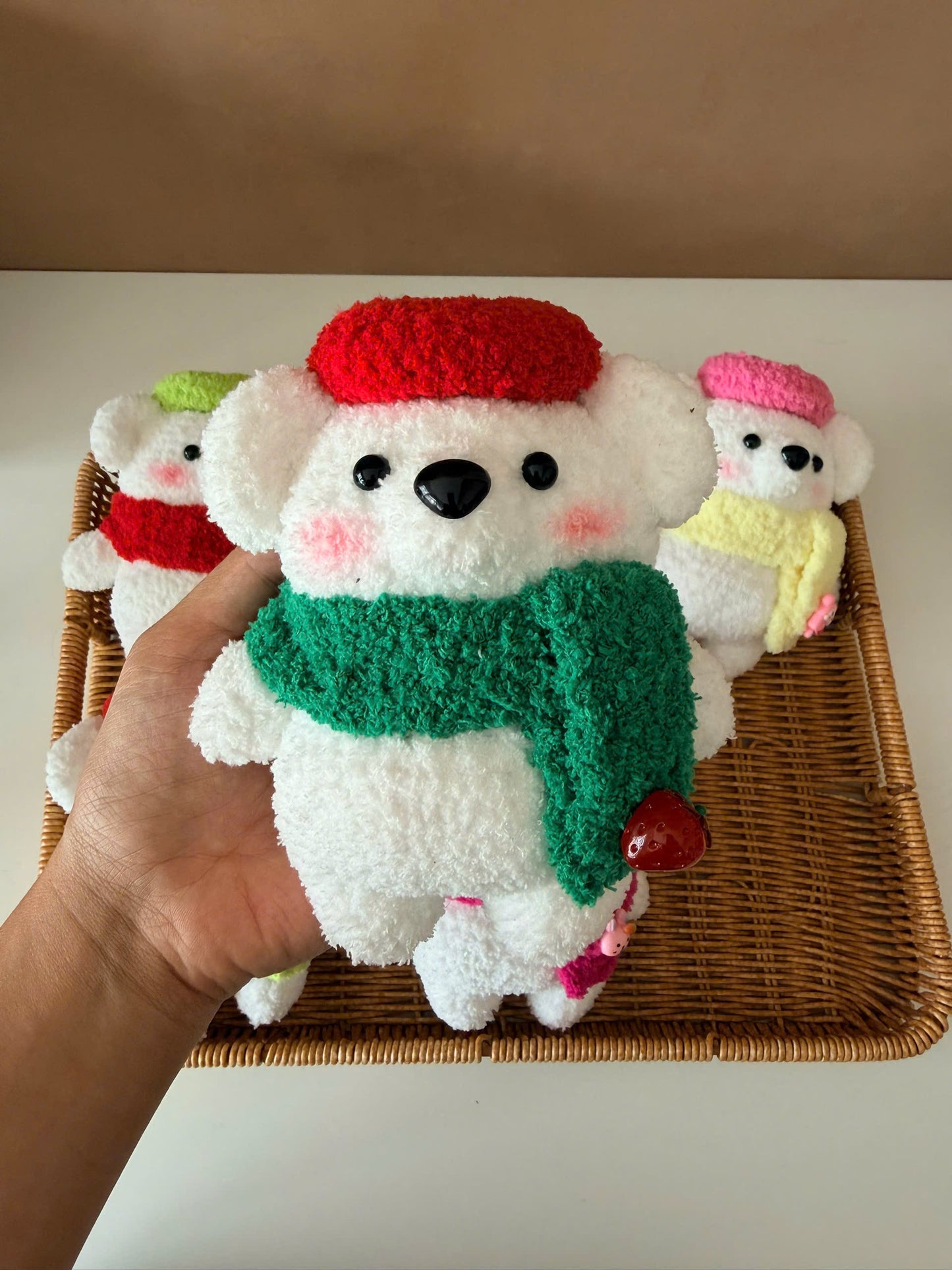 Handmade Crochet Pola Bear Plush