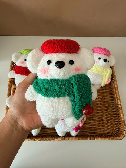 Handmade Crochet Pola Bear Plush