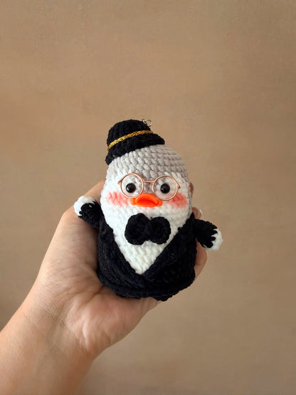 Handmade Crochet Penguin Cosplay Sanrio Keychain