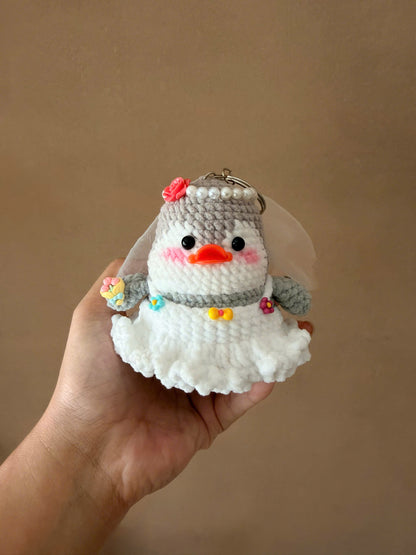 Handmade Crochet Penguin Cosplay Sanrio Keychain