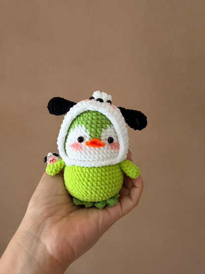 Handmade Crochet Penguin Cosplay Sanrio Keychain